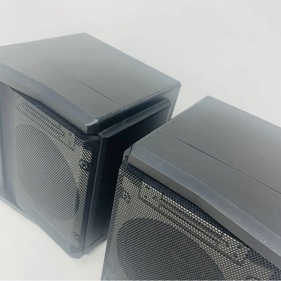 Vtg JVC Bookshelf 4'' Black Speakers PC-BV77K Boombox Bass Quality Tested x2 - Picture 3 of 11